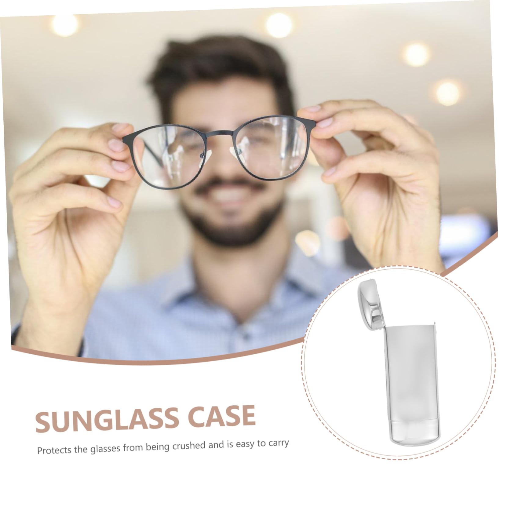 VALICLUD Brillenetui Reisetasche für Sonnenbrillen Brillenorganisator Etui für Sportbrillen sunglass case brillen aufbewahrungsbox Brillenaufbewahrung Sonnenbrillenhalter Aluminium