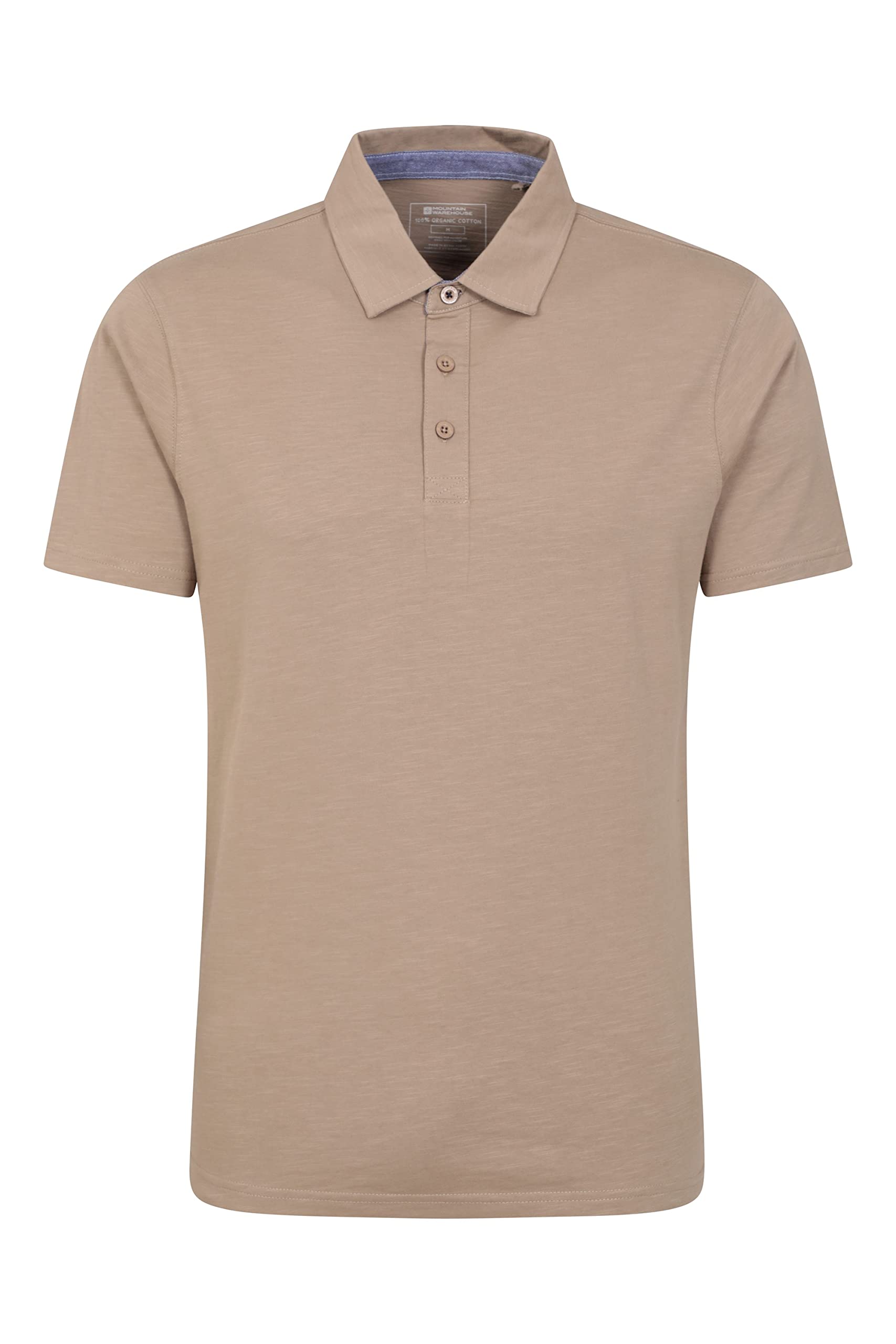 Mountain WarehouseHasst II Mens Polo - Organic Cotton Casual Tee Shirt with Button Neck- Best for Autumn, Winter, Outdoors, Holiday, Walking & Hiking