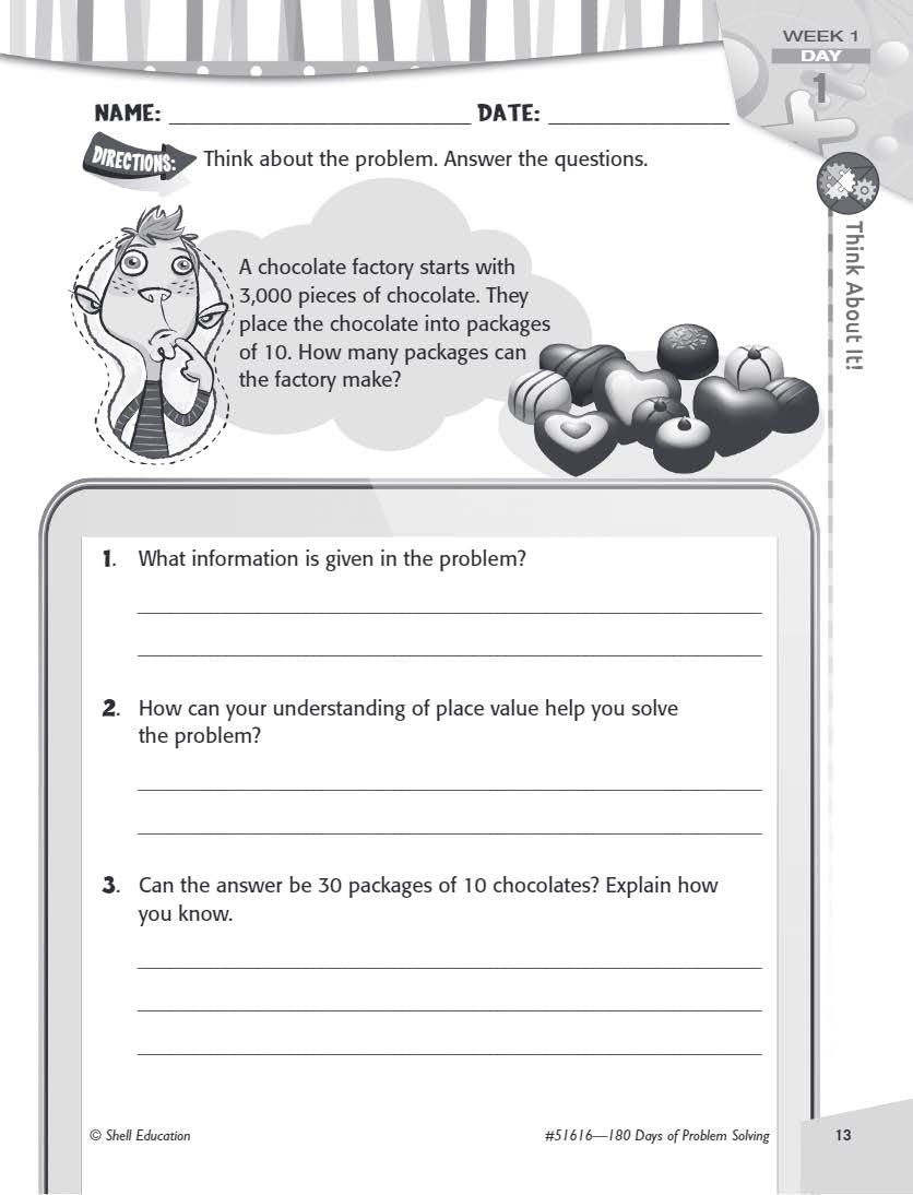 180 Days of Problem Solving for Fourth Grade - Build Math Fluency with this 4th Grade Math Workbook (180 Days of Practice) - Image 5