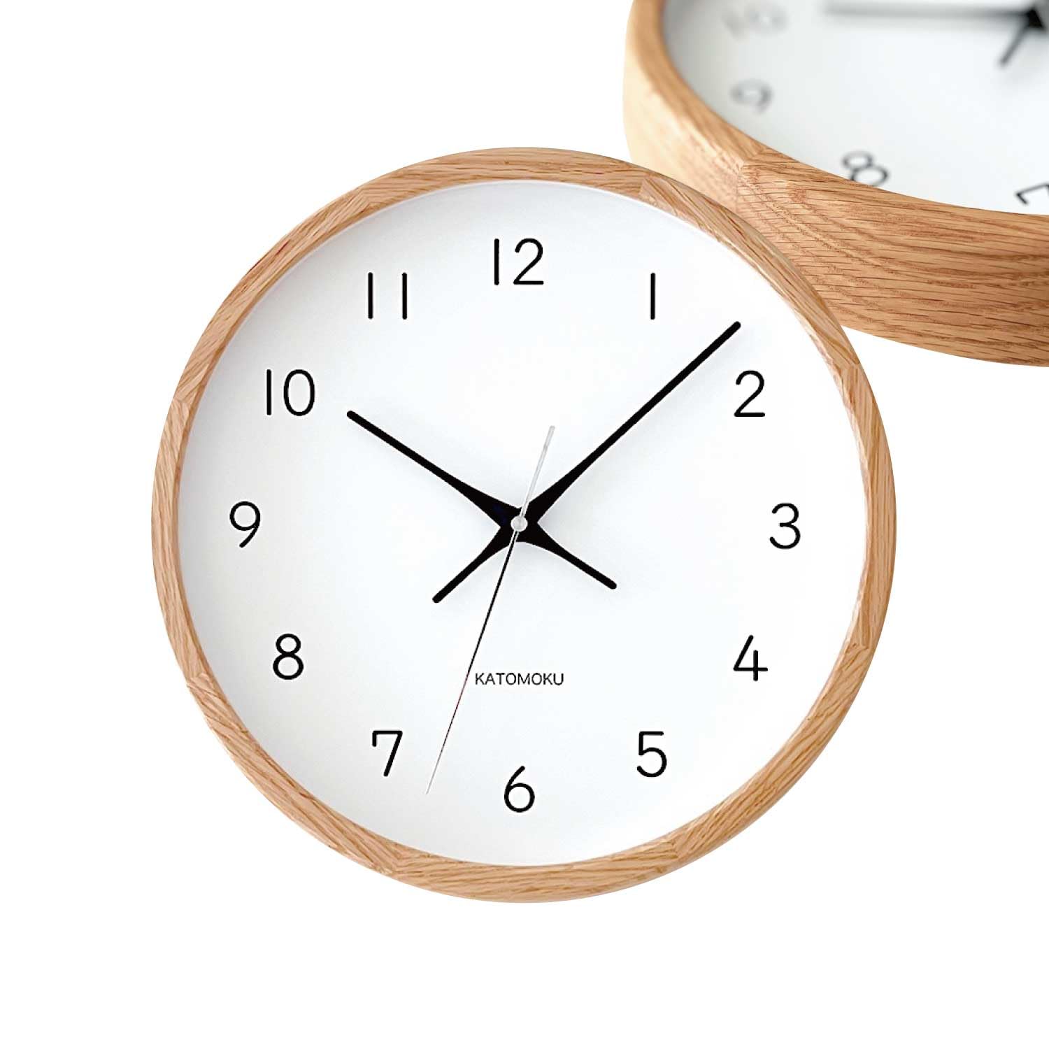 Amazon.co.jp: KATOMOKU muku clock 13 オーク km-104OARC 掛け時計