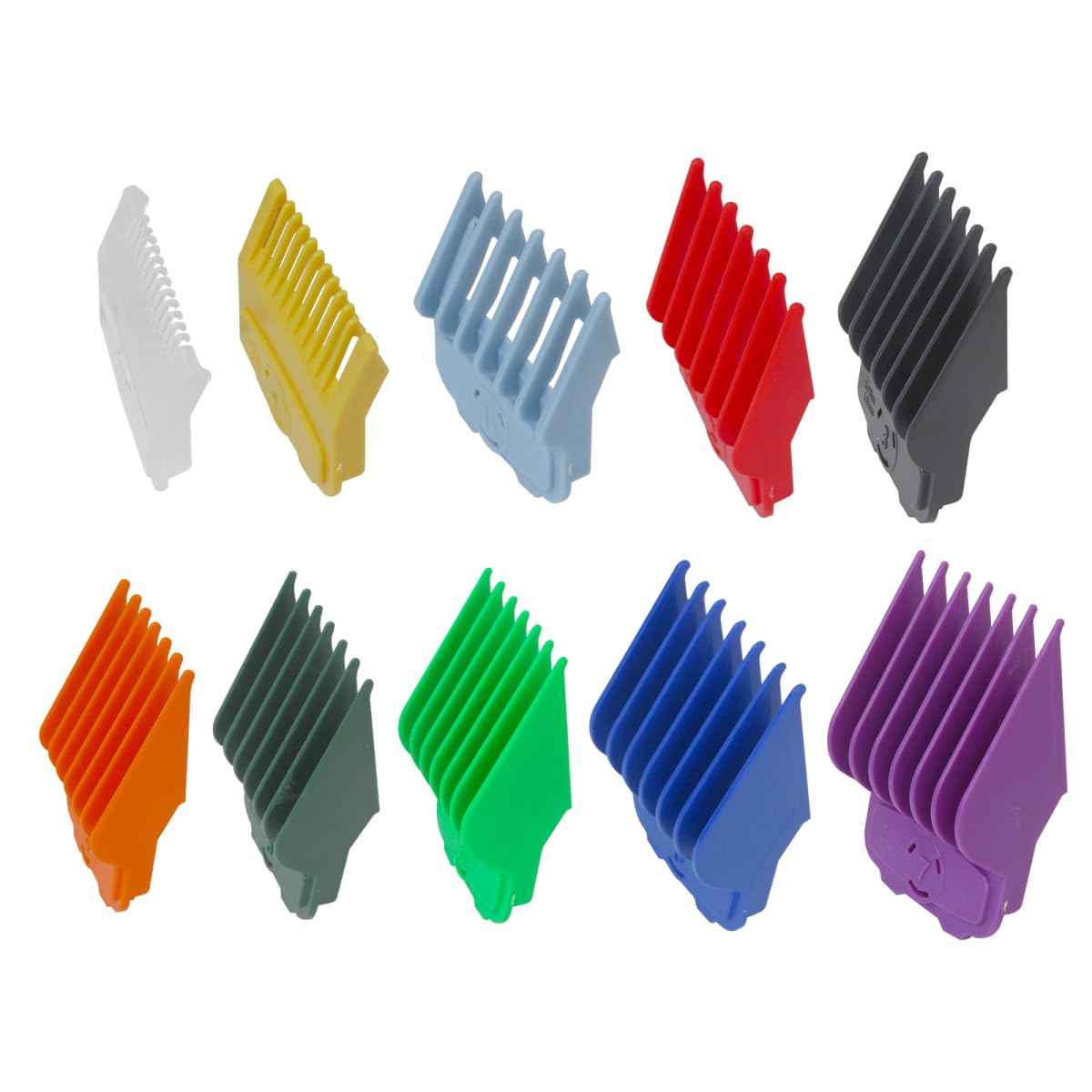 US! Magetic Clipper Guards Set für Baby*liss Pro FX870 / FX825 Serie, farbcodierte Scherhilfen, Ersatz – Länge: 1/16 Zoll bis 2,5 cm, 10 Stück