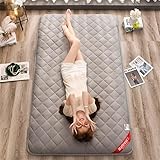 Japanische, Faltbare Futonmatratze, aufrollbare, weiche und Bequeme Memory Foam-Matratze, volle Größe, geeignet für Camping, Zuhause und Schlafsaal (Grau, 180 x 200 cm)(Gray,150x200cm)