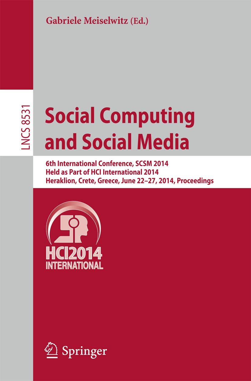 Social Computing and Social Media 6th International