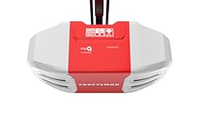 1&sol;2 HP Smart Garage Door Opener - myQ Smartphone Controlled - Chain Drive&comma; Wireless Keypad Included&comma; Model CMXEOCG472&comma; Red