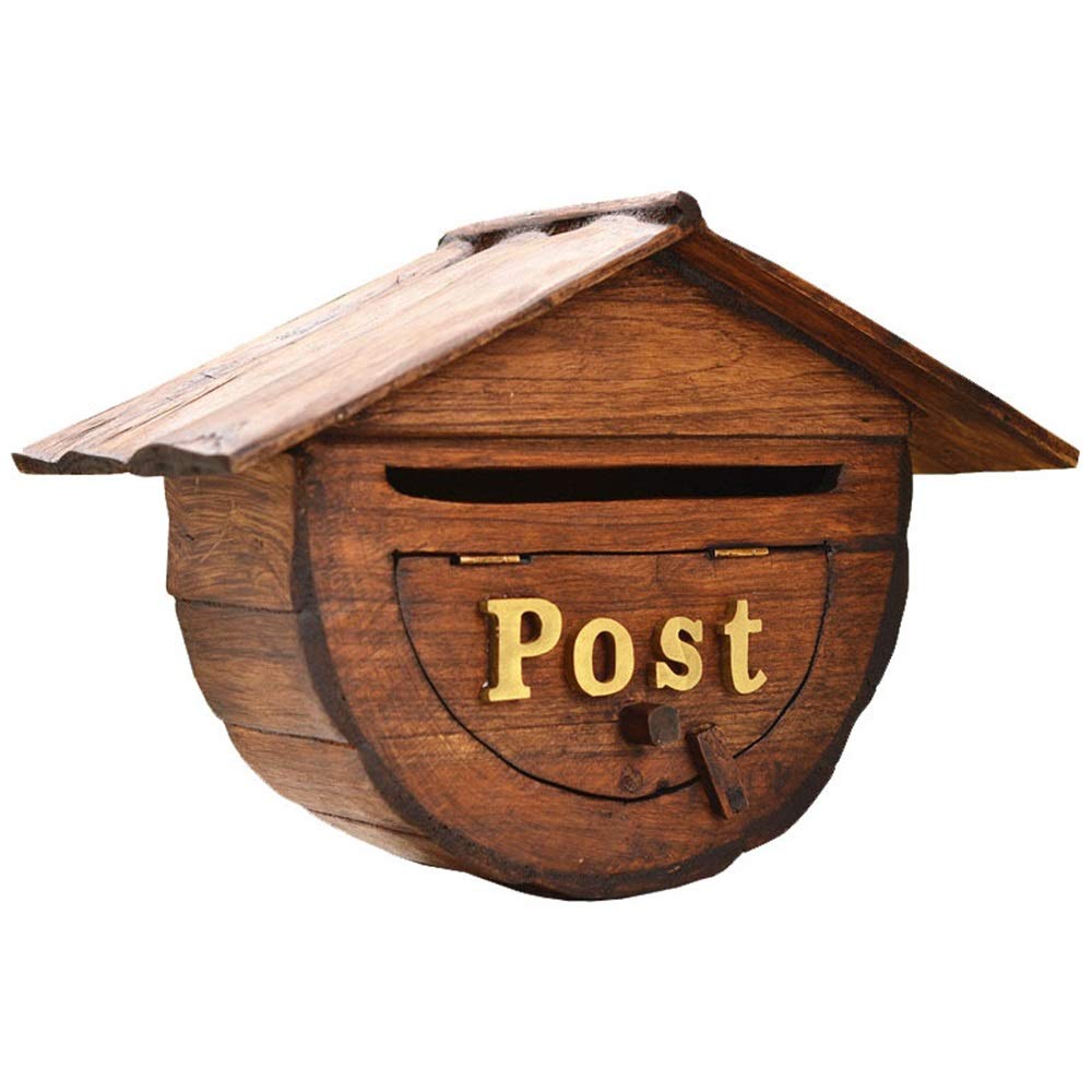 Wall Mounted Mailboxes Wooden Outdoor Wall-mounted Mailbox For Outside