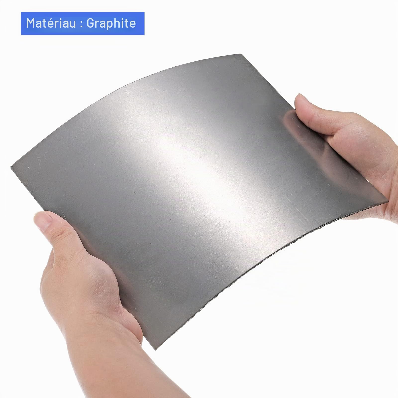 PATIKIL Feuille Graphite Flexible, Graphite, 250x200x1mm, Paquet de 5