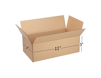 Box Brother 3 Ply Brown Corrugated Box Packing box Size: 11x6x5 Length 11 inch Width 6 inch Height 5 inch 3Ply Corrugated packing box (Pack of 30)