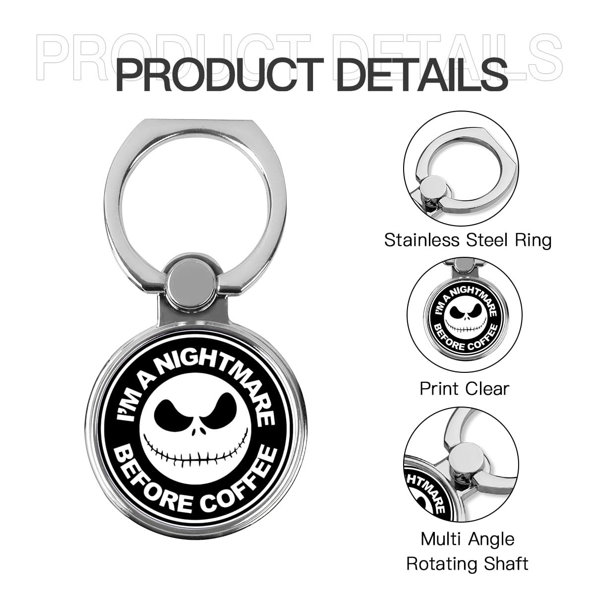 Amazon.co.jp: ナイトメアー ビフォア クリスマス スマホリング 携帯