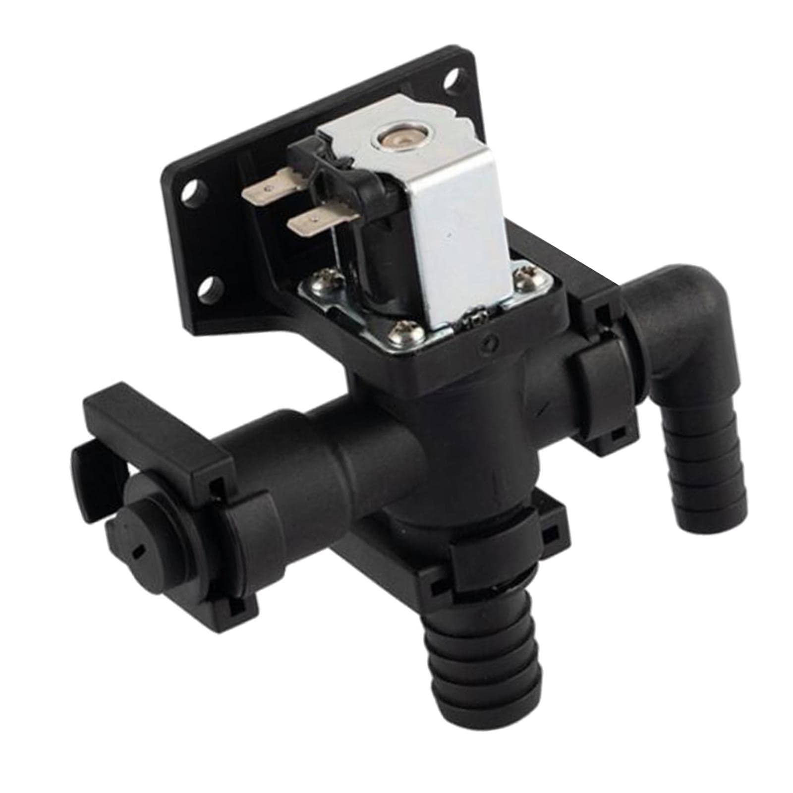 Solenoide Válvula Accesorio Rompe Sifón Instalación Sencilla Material PP para Control en Inodoro Marino RV Yate Barco Adecuado para Recambio, 24 V
