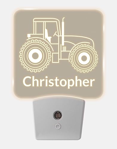 Miniatura 11 de Luces nocturnas personalizadas enchufables a la pared para dormitorio de niños con sensor de encendido/apagado automático, luz nocturna LED blanca