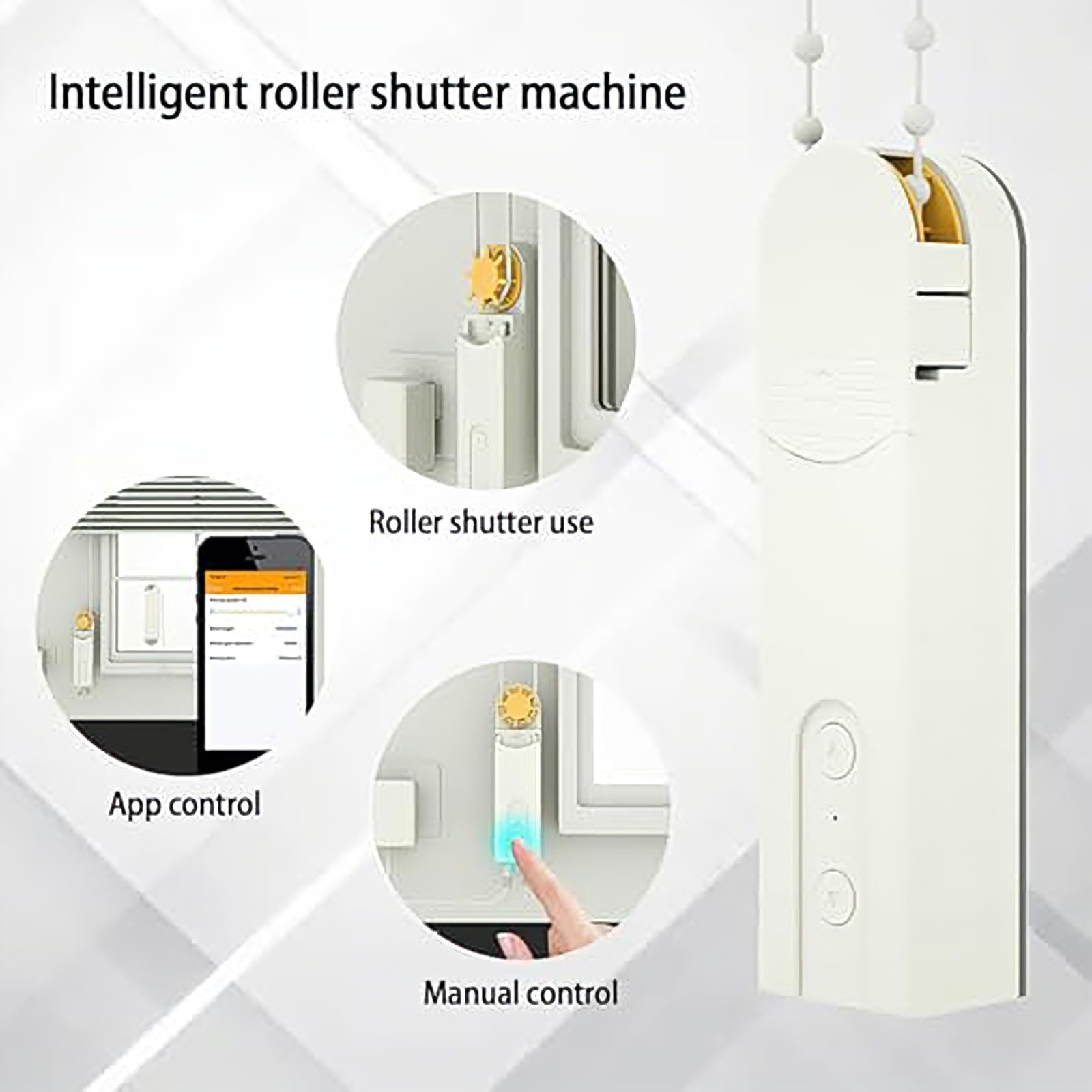 Motor Inteligente para Persianas, Abridor De Cortinas Motorizado con Control Remoto, para Persianas Verticales Y Enrollables, Automatización De Oficina En Casa Y Vida Inteligente.