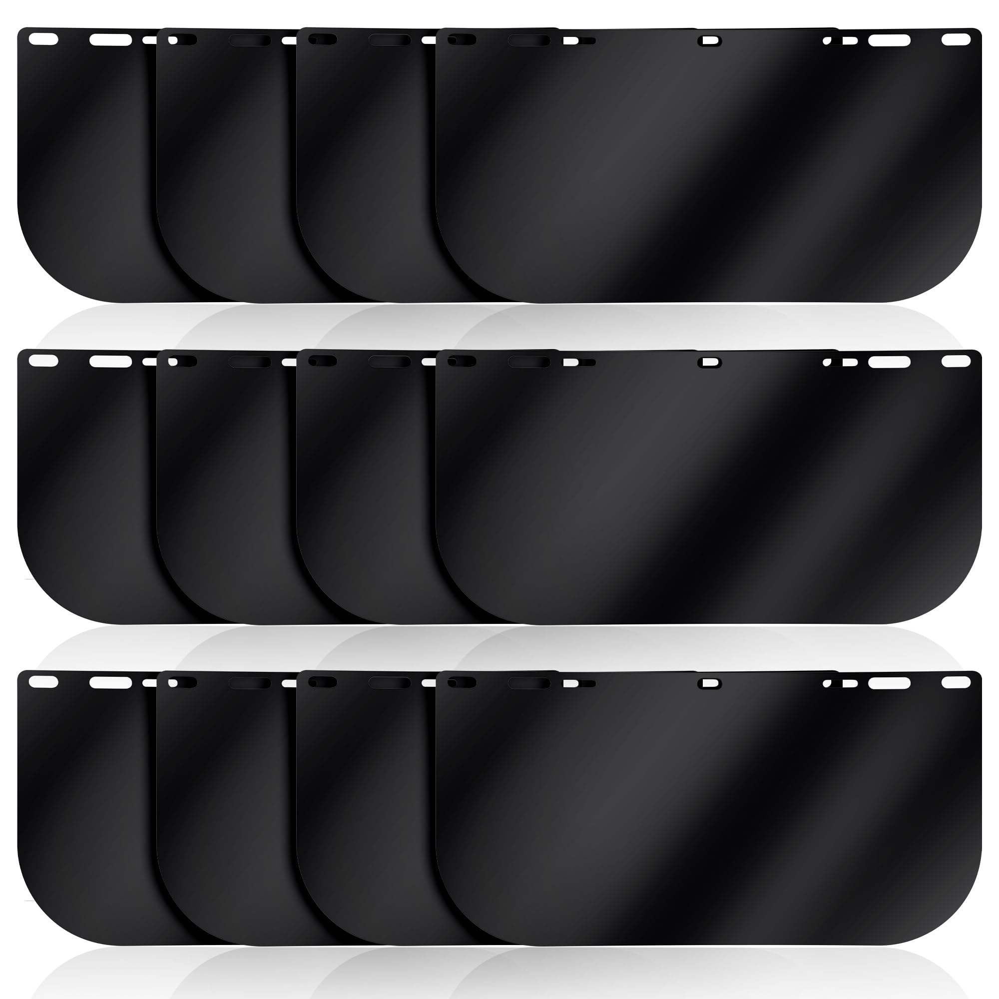 Face Shield Replacement Lens Compatible with Hobart 770580(12 Pack, Dark)