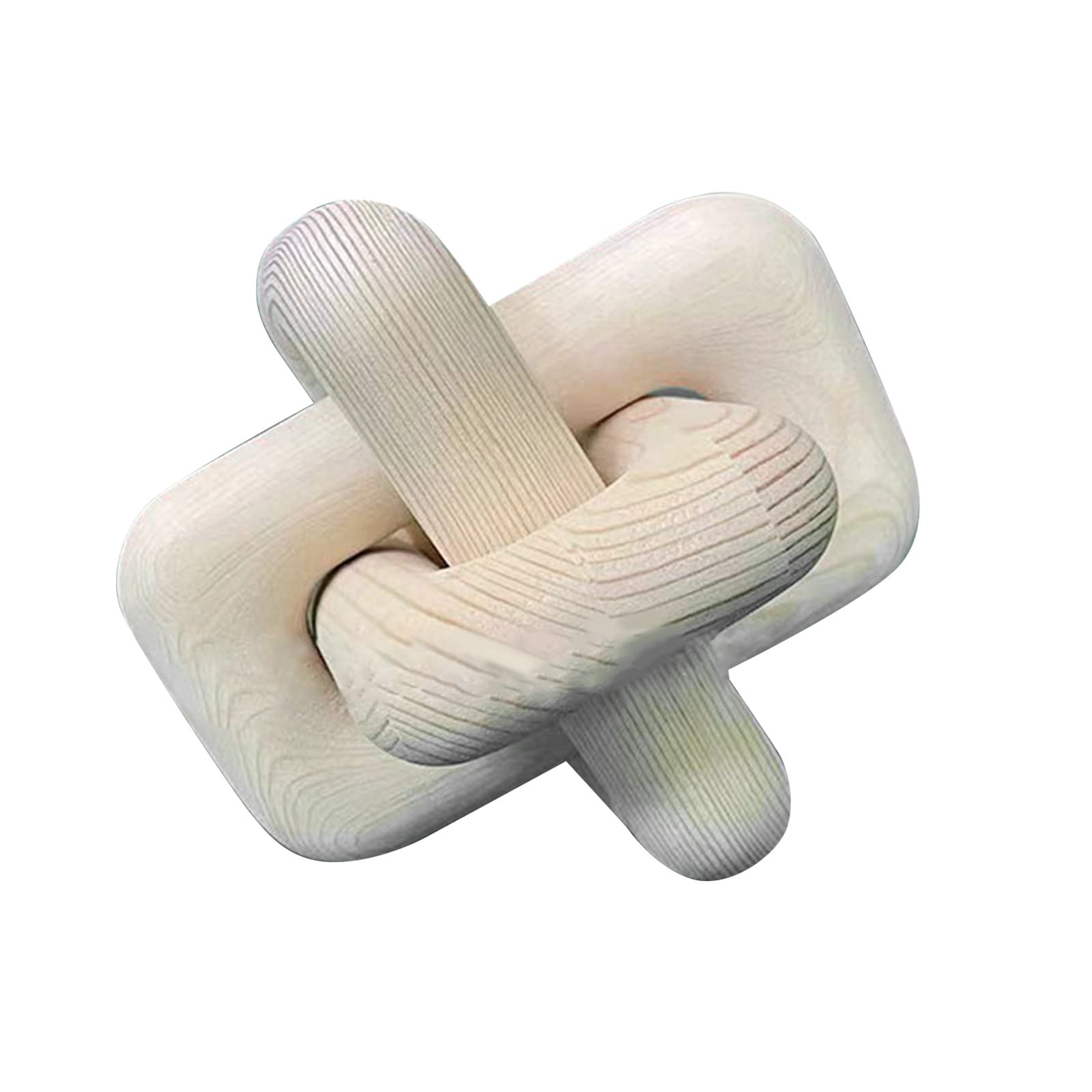 DABAIXIONG Decorative Wood Chain Link Hand-carved Wood Knot Farmhouse Decorations For Bedroom Living Room Coffee Table Shelf