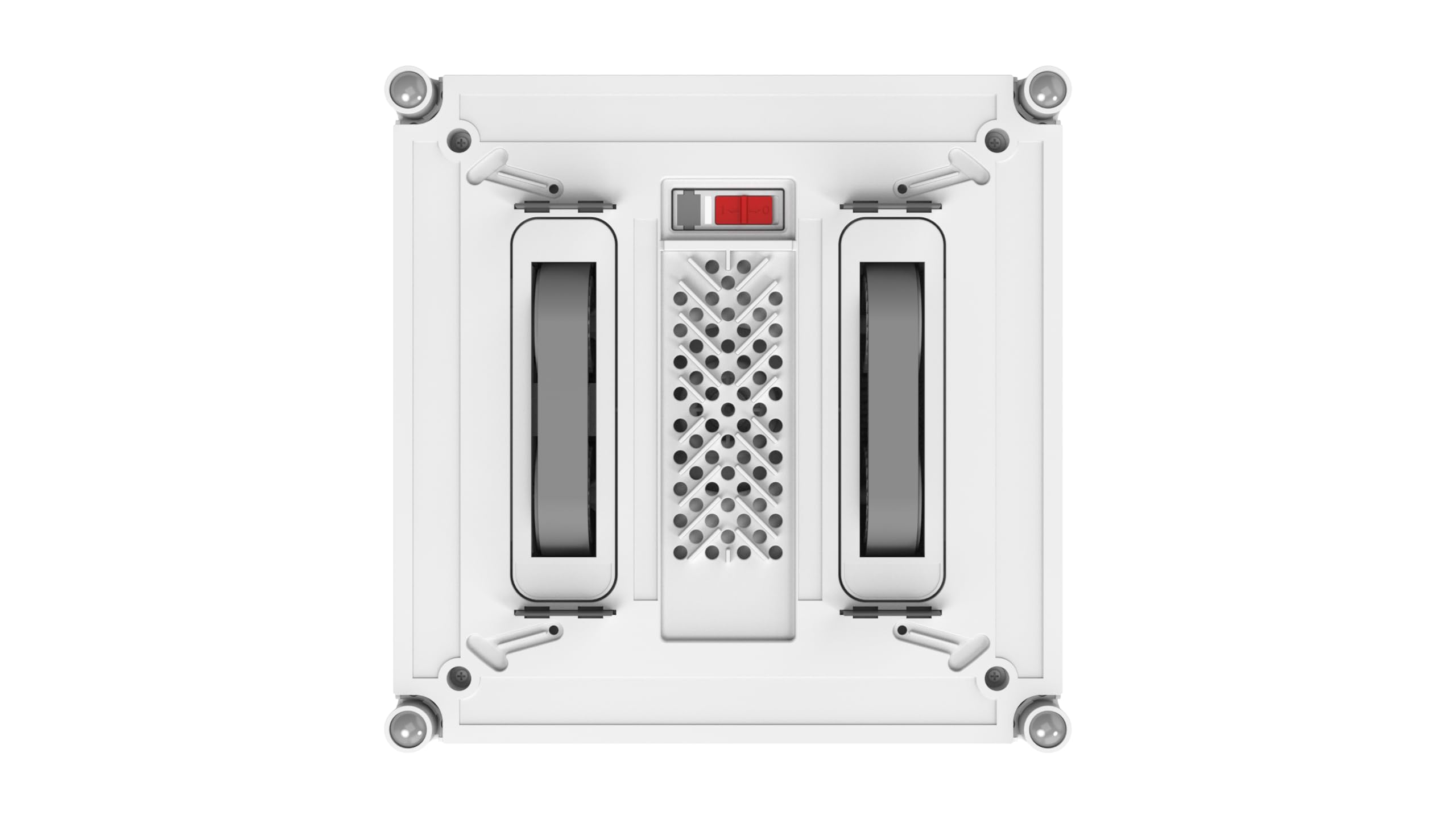Hutt W9 Fensterputzroboter mit 150ml Panorama-Tank (3800Pa Saugleistung, Kanten- und Hinderniserkennung, Für Glas, Fliesen, Wintergärten, Spiegel etc, 13 Sensoren, Sicherungsseil, 4X Reinigungstuch)