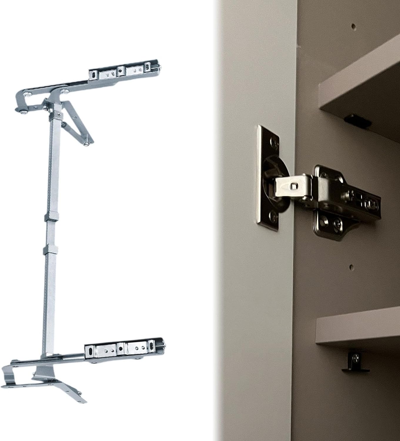 Cabinet Door Hinges Set for Folding Sofas Sturdy Vertical Swing Lift