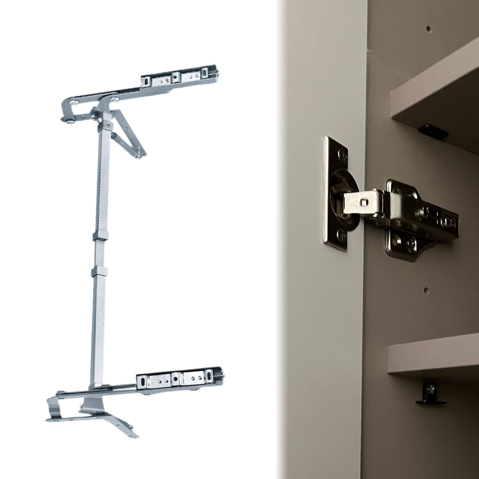 Scharnierset für Schranktüren, Vertikal Schwenkbar, mit Hebemechanismus, für Wohnzimmer