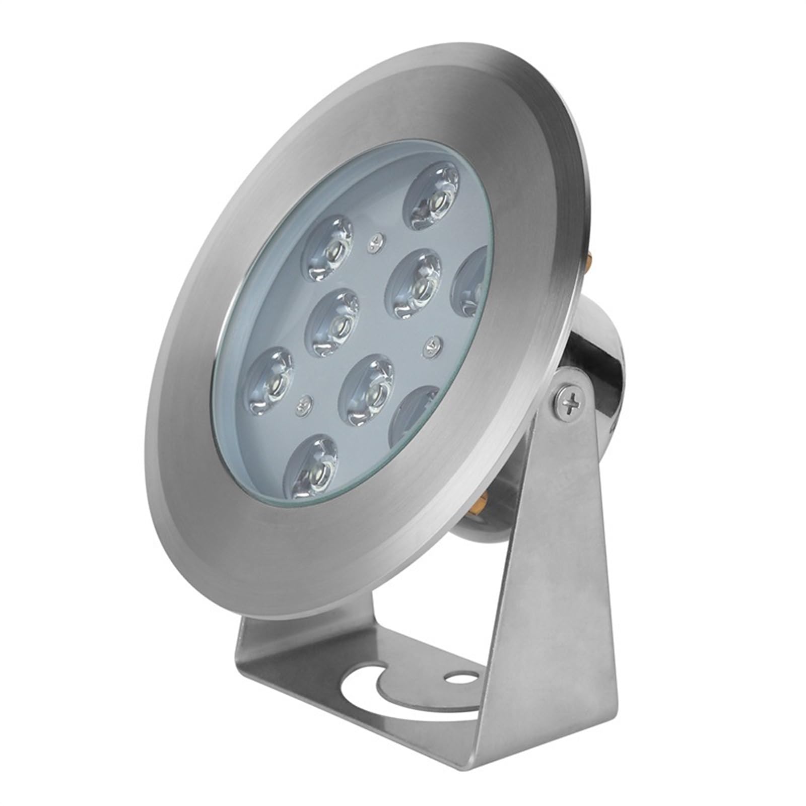 EDEDE Luci Piscina, 12V/24V Tutto in Acciaio Inossidabile LED Piscina Paesaggio Luce faretto subacqueo colorato RGB Fontana for Piscina Luce Subacquea(Rot,10W)