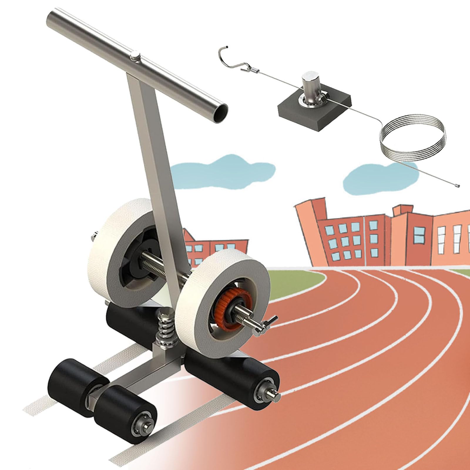 asdchZen Floor Tape Applicator,Parking Lot & Floor Striping,Basketball Court Marking Kit,Playing Field Line Striping Machines