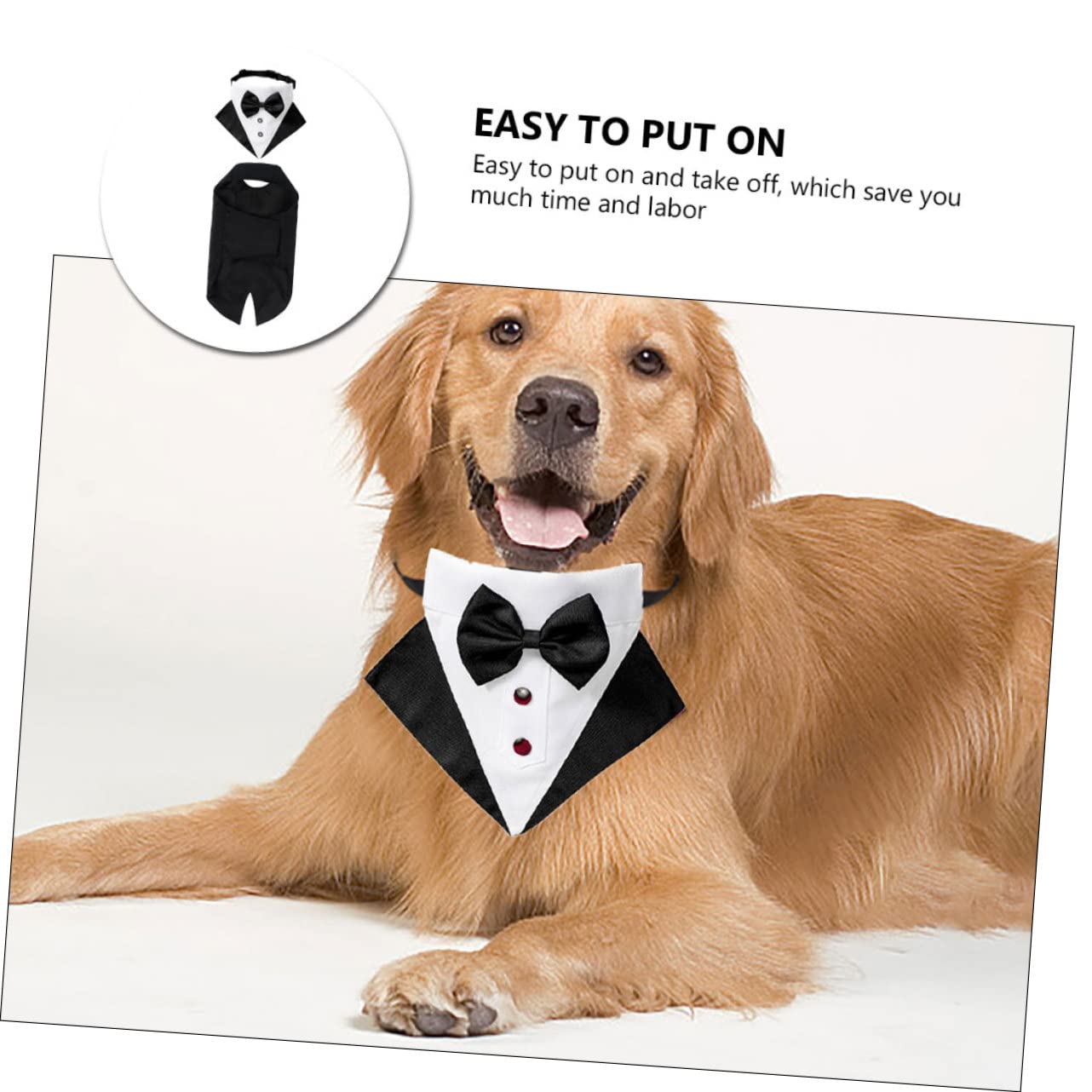 INOOMP 2sets Look Abbigliamento Formale Per Comprendente Un Bandana Cravattino Per Matrimoni e Speciali Costume è Facile Indossare Chiusura è e Accattivante Assicurando Per e Cerimonie