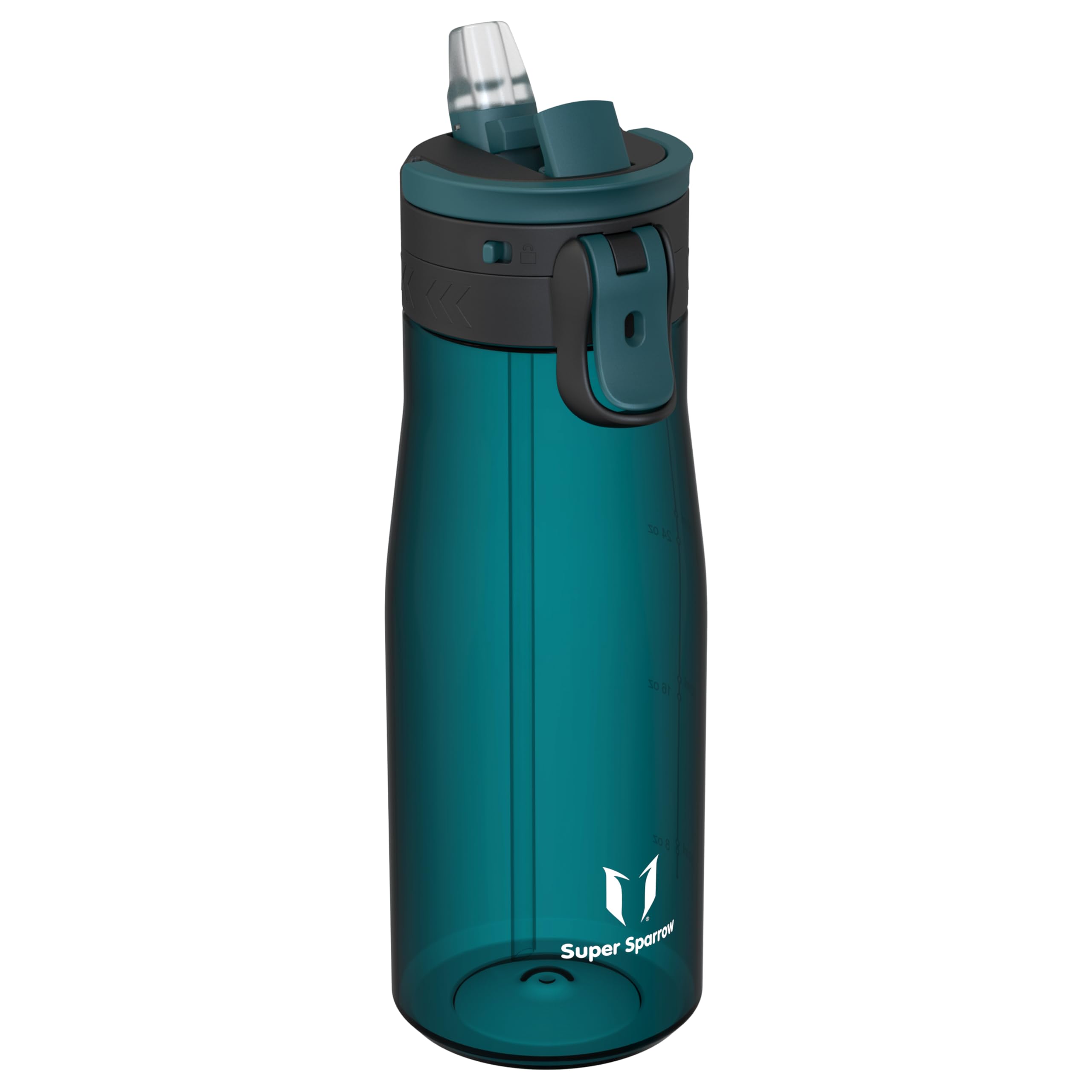 Sparrow Borraccia - 500ml, 750ml, 1L - TouchFlow Bottiglia Senza BPA - Senza Perdite Borraccia Cannuccia - Borracce Sportiva Flusso Rapido Con Un Clic per Scuola, All'aperto
