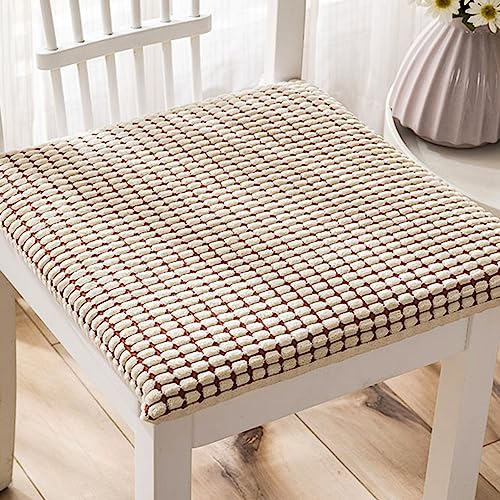 Coussin de chaise 40x40 avec rubans | Assise haut de gamme pour mobilier carré vintage