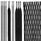 StringKing Type 4f Faceoff Soft Lacrosse Mesh Kit with Mesh and Strings (Black)