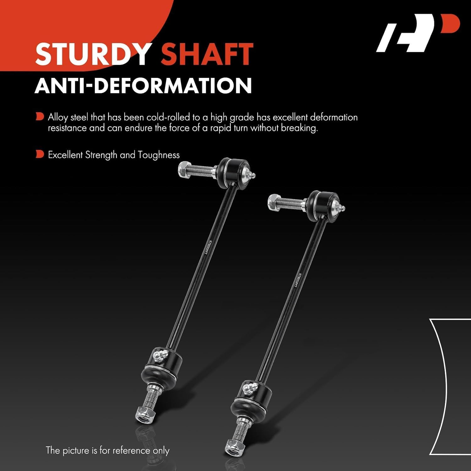 A-Premium 2 x Front Sway Bar Links Stabilizer Bar Links, Compatible with Land Rover LR3 2005-2009, LR4 2010-2016