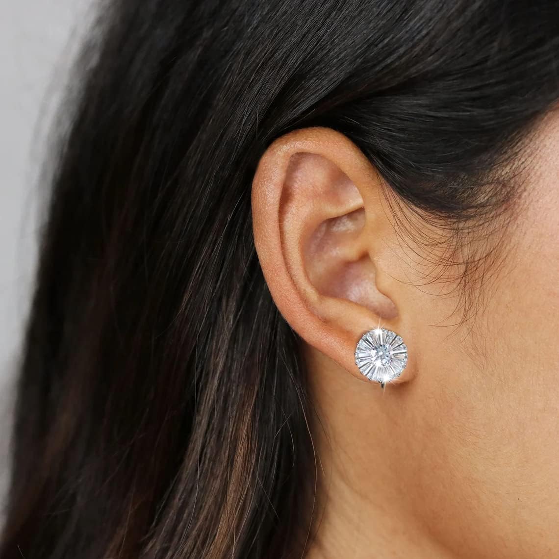 Clip on Earrings Women, 14K Gold Hoop Clip-On Earrings for Women, Hypoallergenic Non Pierced Croissant Earrings - Image 2