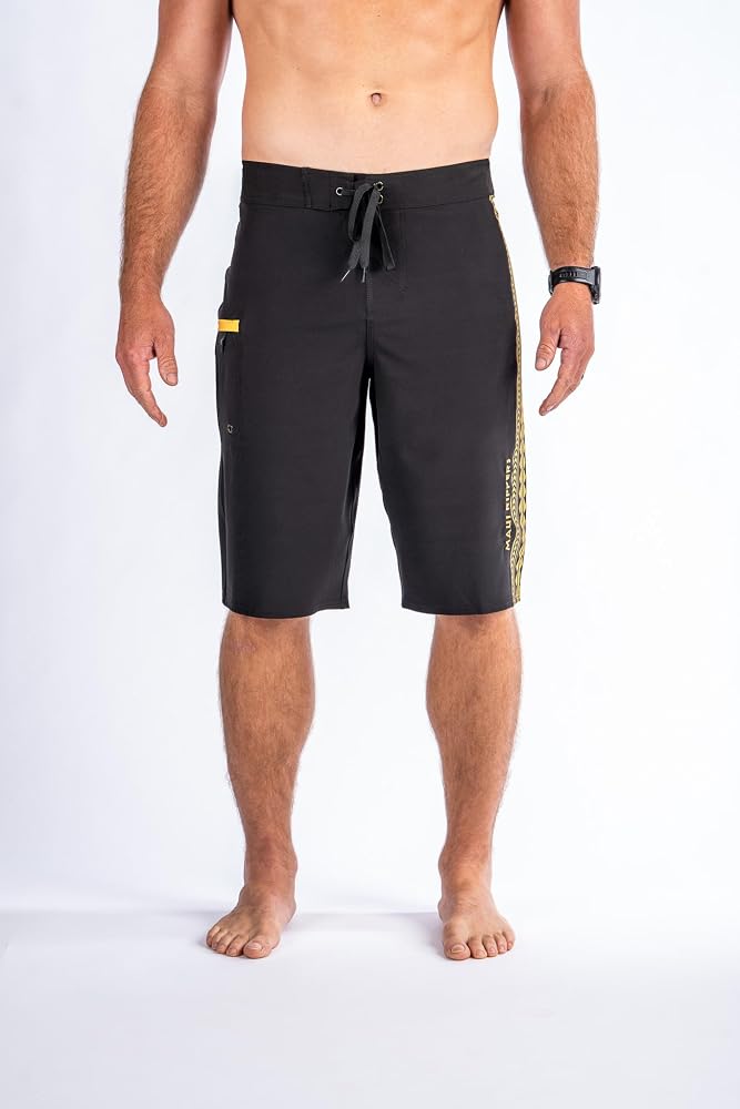 Maui Rippers Boardshorts – 4-Wege-Stretch, Schnell Trocknend, Große Tasche, 53 Cm