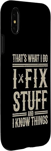 Miniatura 9 de Funda de trabajo para iPhone 11 That's What I Do I Fix Stuff And I Know Things Handyman
