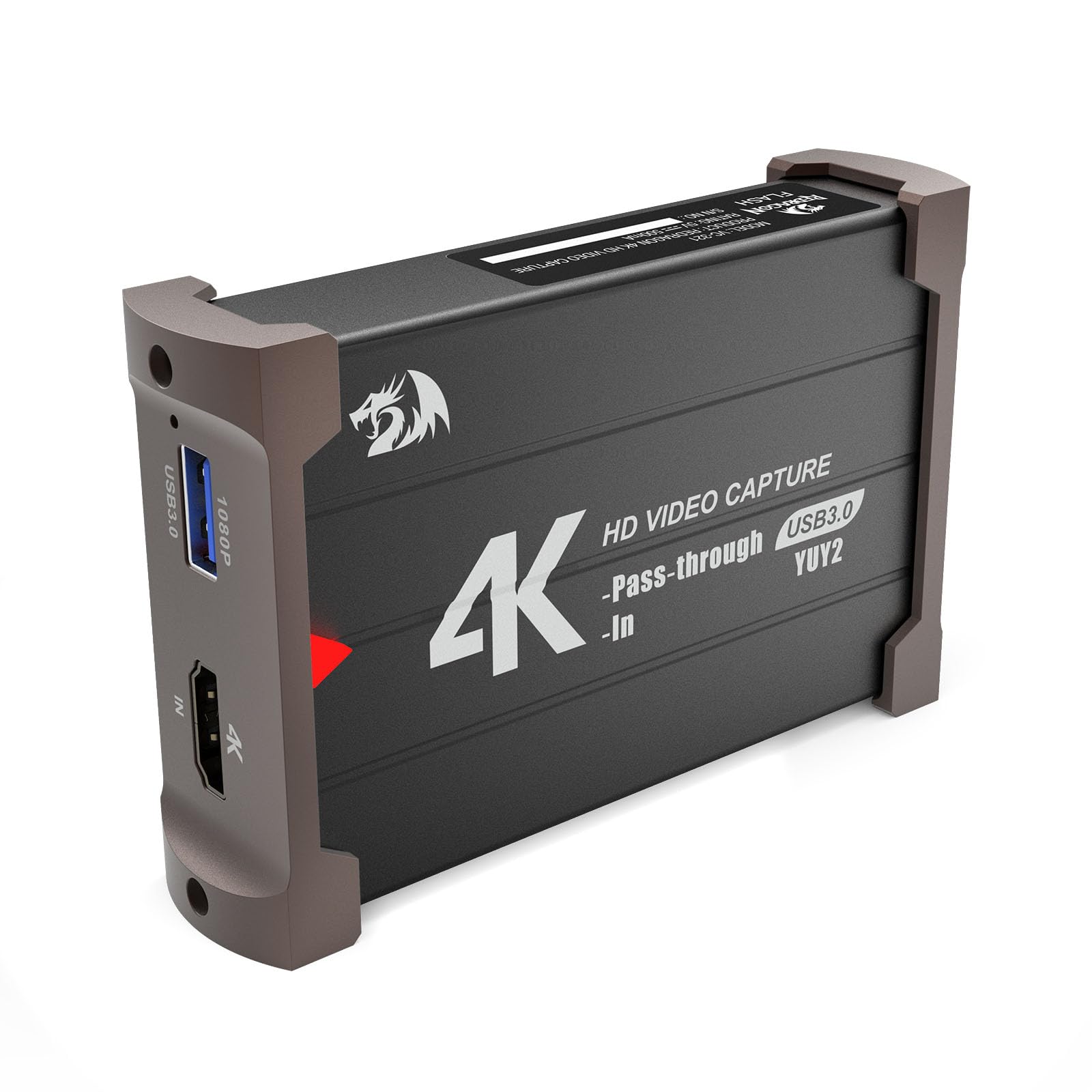 Redragon VC321 Carte Capture Vidéo 4K USB 3.0 1080p 60fps
