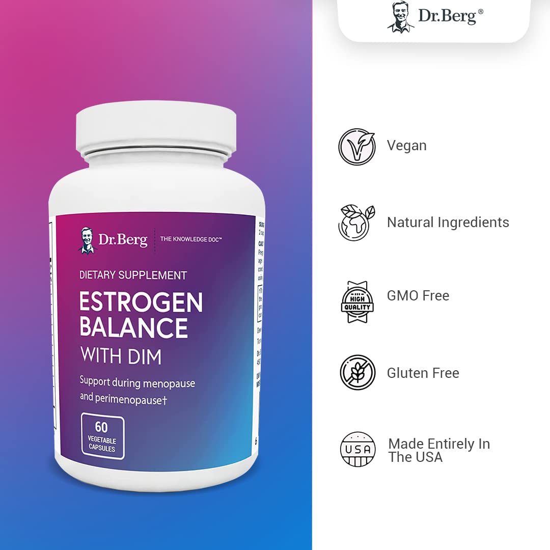 Dr. Berg’s Estrogen Balance with DIM Diindolylmethane / Promotes