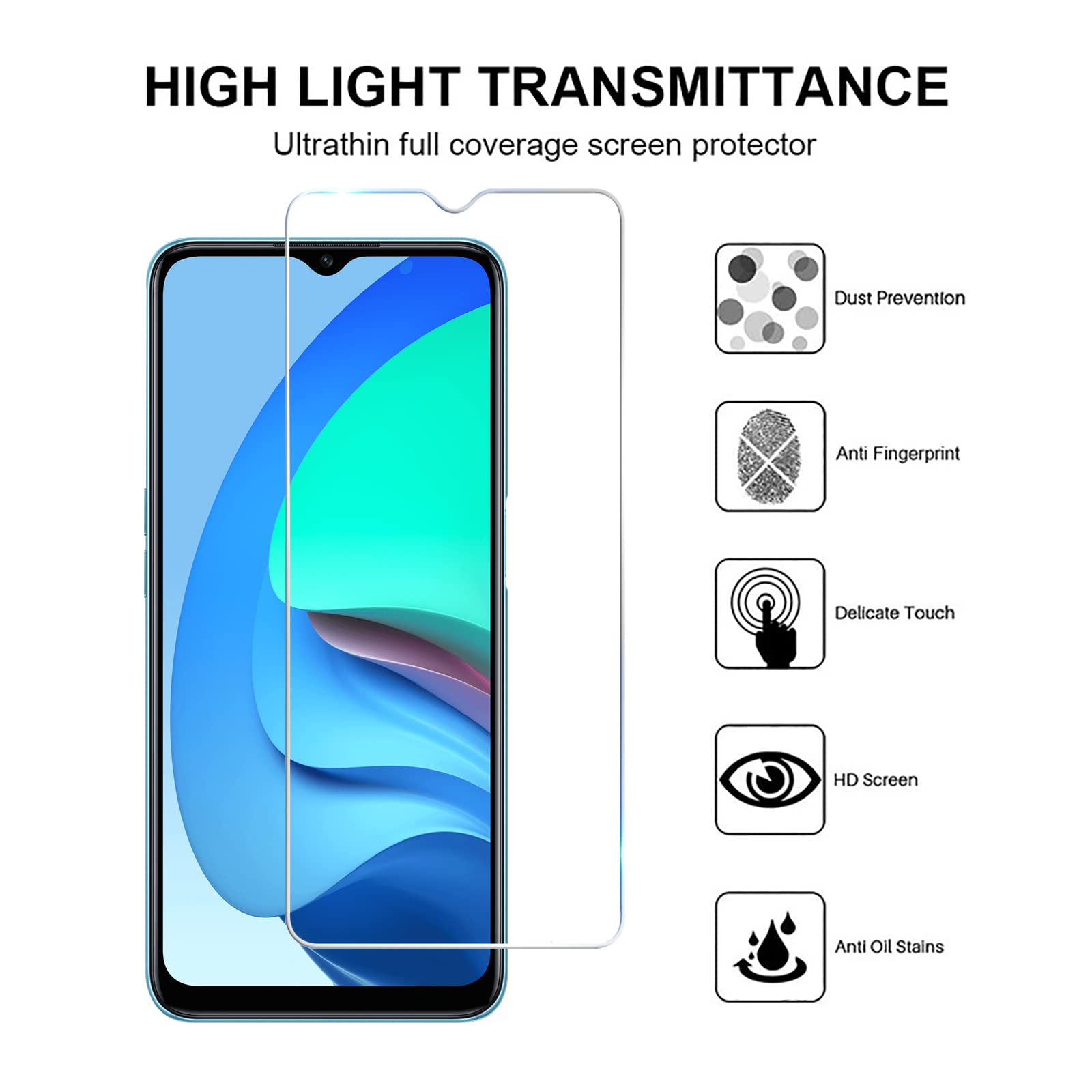LeYi Cover per Samsung Galaxy A17 5G con Vetro Temperato [2 Pack],Custodia per Samsung A 17 con Protezione Fotocamera [Slidable] Antiurto Grado Militare 360° Anello Supporto TPU Bumper Custodie Blu