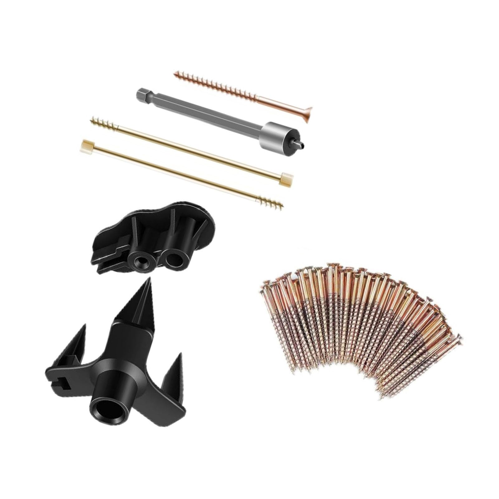 Kit No Squeak No More, Kit de Reparación de Pisos que Deja de Moverse con 50 Tornillos para Pisos de Madera