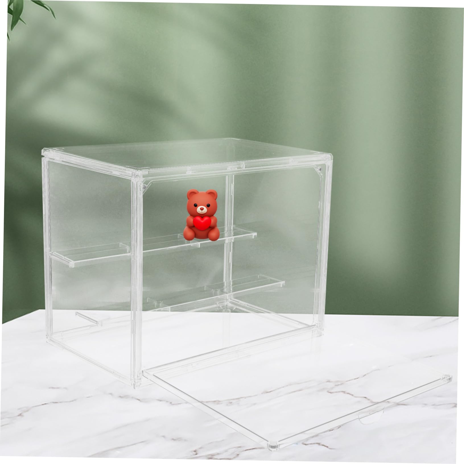 iplusmile Vetrina Acrilico per Miniature Vetrina Trasparente per Personaggi in Miniatura Scatole Espositive per Oggetti da Collezione
