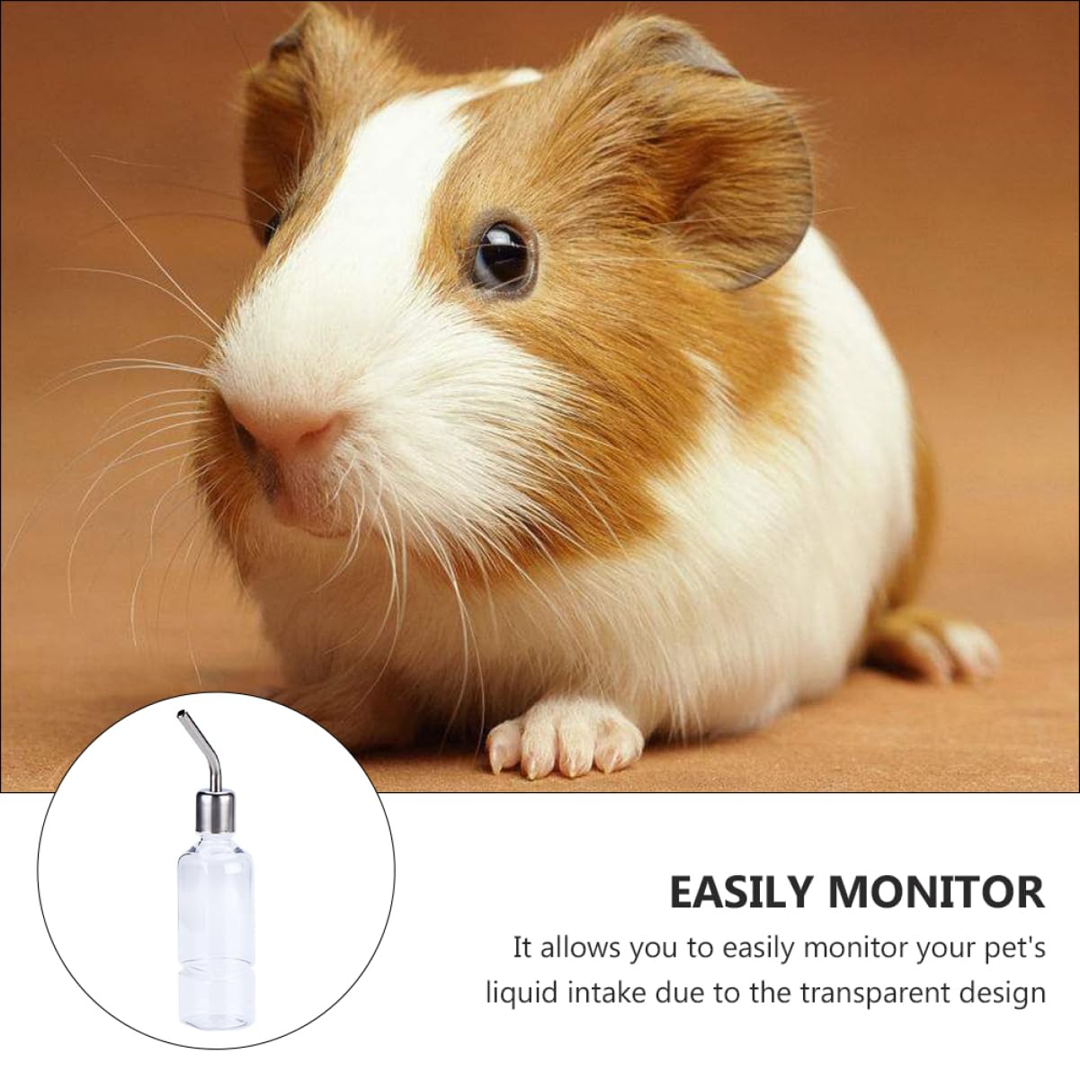 POPETPOP 6piezas Botella De Agua para Bebedero Colgante Inoxidable Sin Fugas para Hámsters Conejos y Chinchillas Unidades