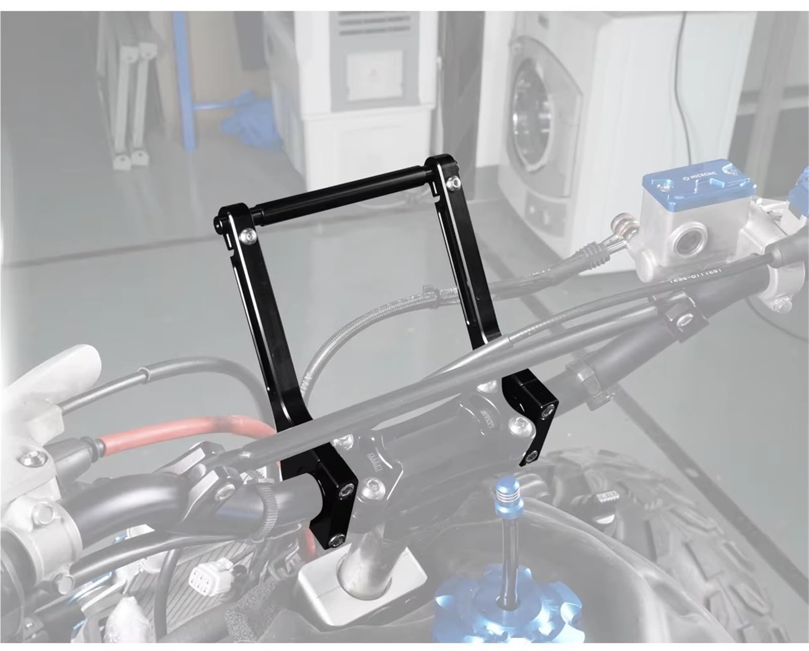 Soporte Navegación Placa Navegación GPS Teléfono para Motocicleta, Soporte para Yamaha YZ para YZF WRF 125 250 450 AMPS Brazos Montaje Roadbook(Set)