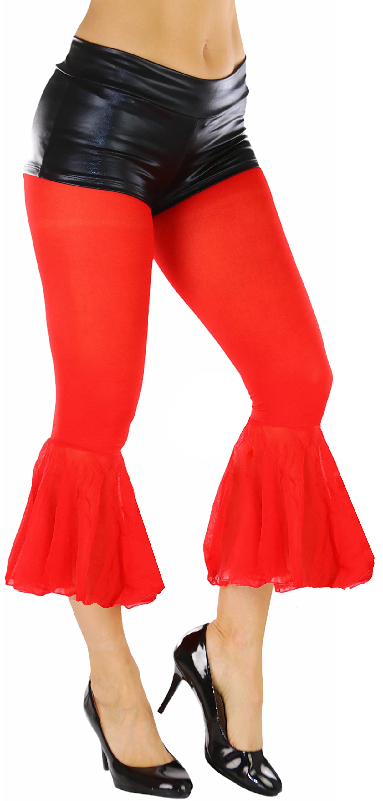 ToBeInStyle Women's Opaque Ankle Long Nylon Footless Fun Tights Pantyhose