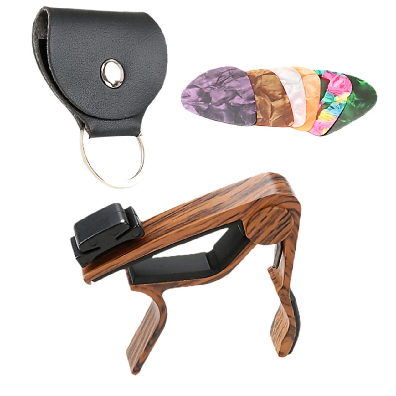 Abaodam 4sets Capo Per Chitarra Plettri e Accessori Musicali Per Chitarra Acustica Elettrica e Ukulele