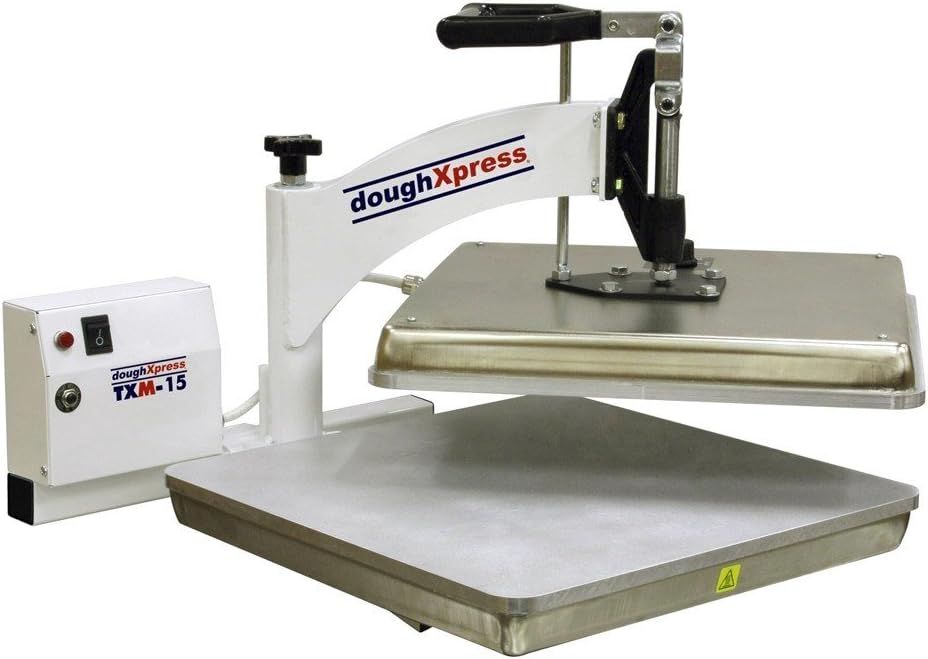 DoughXpress TXM-15 Manual Tortilla Dough Press with 15" Platens, 220V, 16-1/2" Width x 15-1/4" Height x 24" Depth