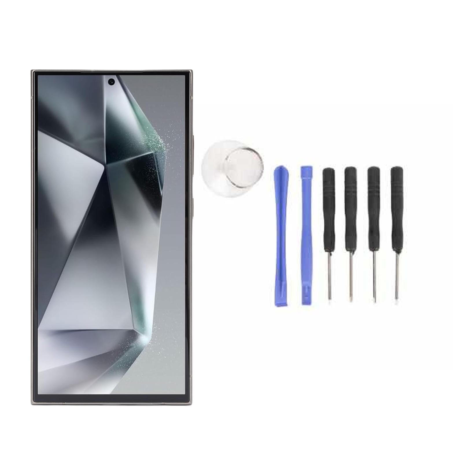 Alomejor Wymiana Ekranu Telefonu do S24 Ultra 5G Digitizer z obsługą Linii Papilarnych Zespół Ekranu 6,8 Cala dla łatwej Instalacji (GRAY)
