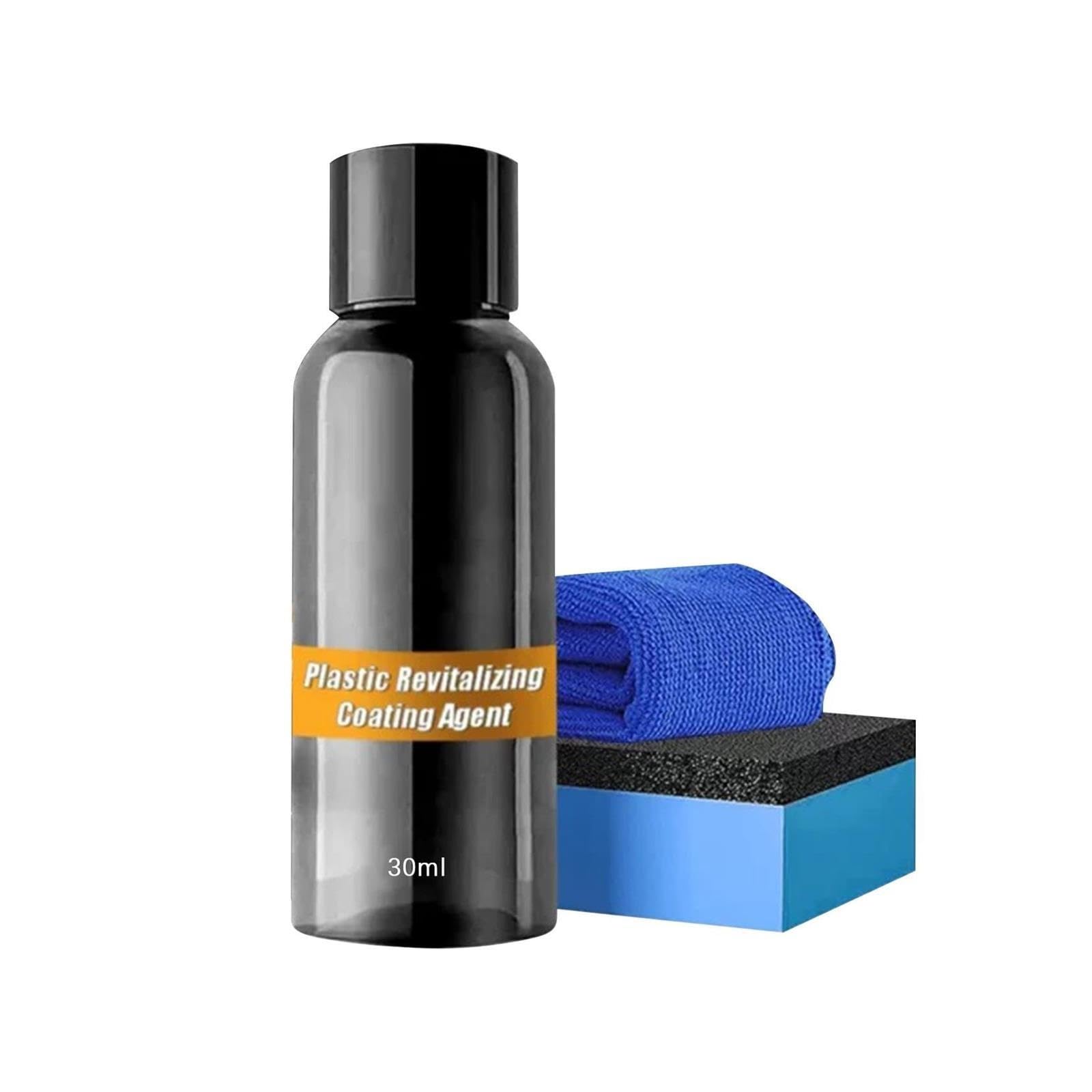 Agente de Revestimiento de plástico de 30ml for Limpieza de Asientos de salpicadero Interior de Coche, eliminador de Manchas, reacondicionamiento(2et)