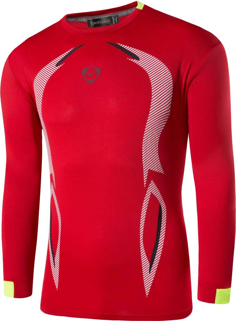 SportidesMen's Sports Slim Fit Long Sleeves T-Shirts Running Tee LA184