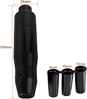 Vista 4 de Lunsom - Pomo de cambio automático de metal para automóvil con botón de presión, palanca de cambio de aleación de aluminio, mango de palanca