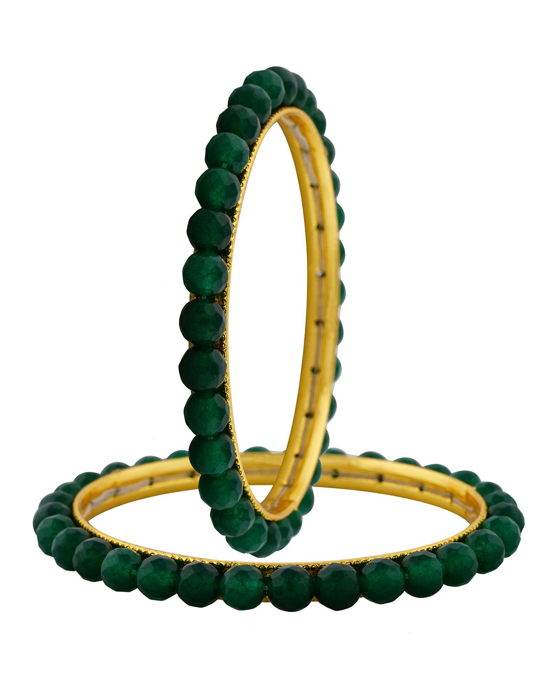 Hyderabad Jewels Pearl and Onyx Bangle for Women & Girls (Green) (B01N7TVGEE) Amazon Price History, Amazon Price Tracker