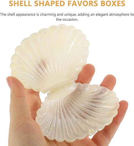 Miniatura 6 de ABOOFAN 10 unids Cajas Caja de Caramelos Plato de Caramelo Plástico Titular de Conchas de Mar Titular de Conchas de Mar Joyería Plato de Joyería