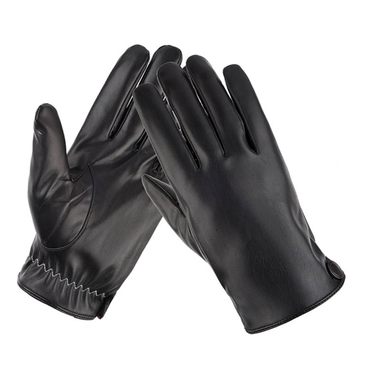 ABOOFAN 3paare wasserdichte Pu-Handschuhe Für Winter Touchscreen-fähige Warme Fahrradhandschuhe Für Damen Und Herren Für Outdoor-aktivitäten Schwarz
