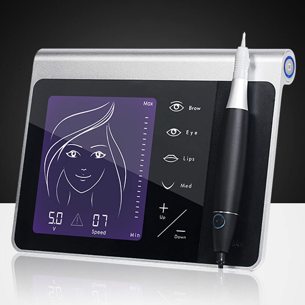 Tattoo Maschine, Profi Permanent Make up Maschine Tätowiermaschine Multifunktionale Tattoo Pen Maschine Kit Lippenaugenbraue Microblading Schönheitsgerät