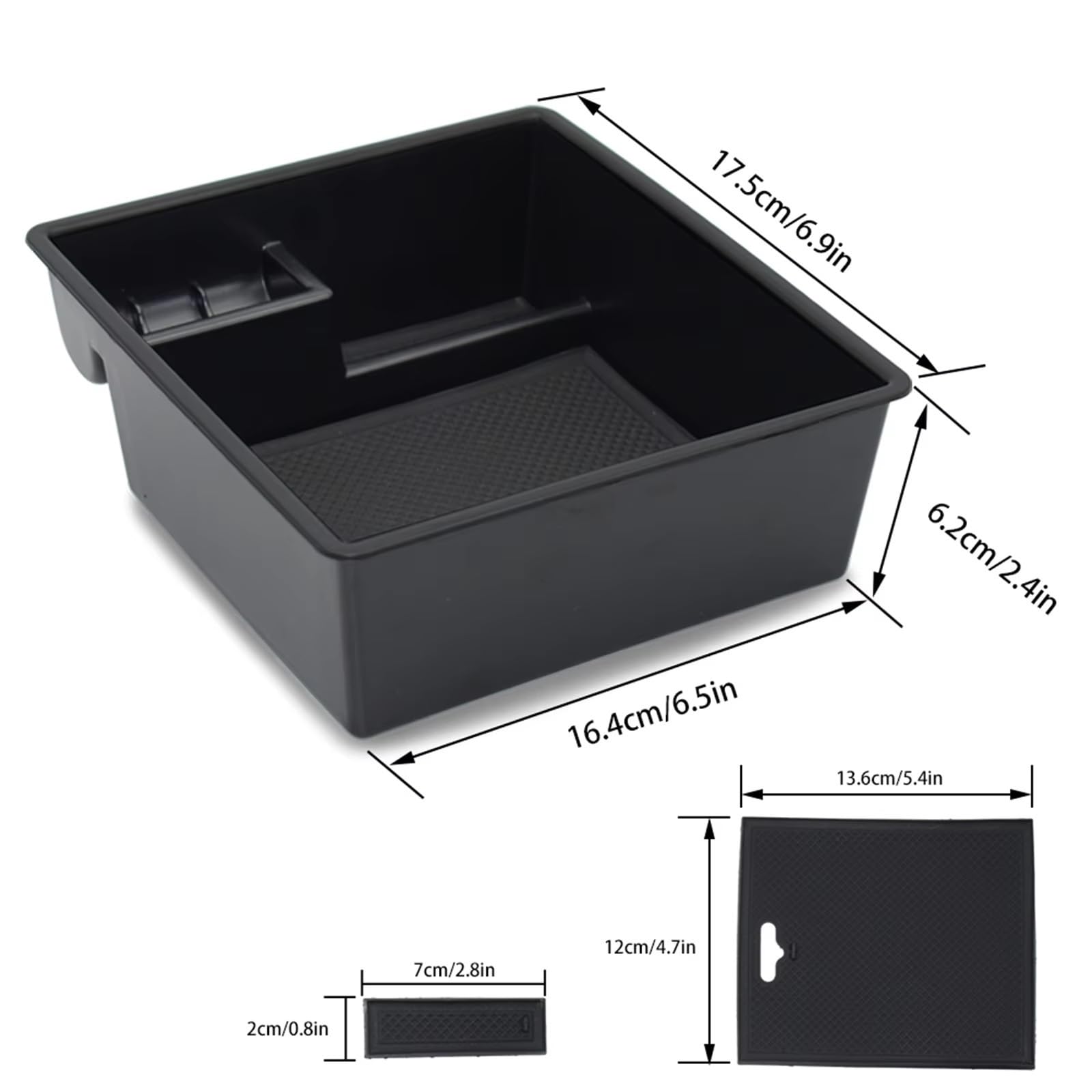 Guantera Consola Central Compatible Con Toyota Para Fortuner Para Hilux 2004 2005 2006 2007-2014 2015 Caja Almacenamiento Para Reposabrazos Coche Bandeja Organizadora Para Consola Central