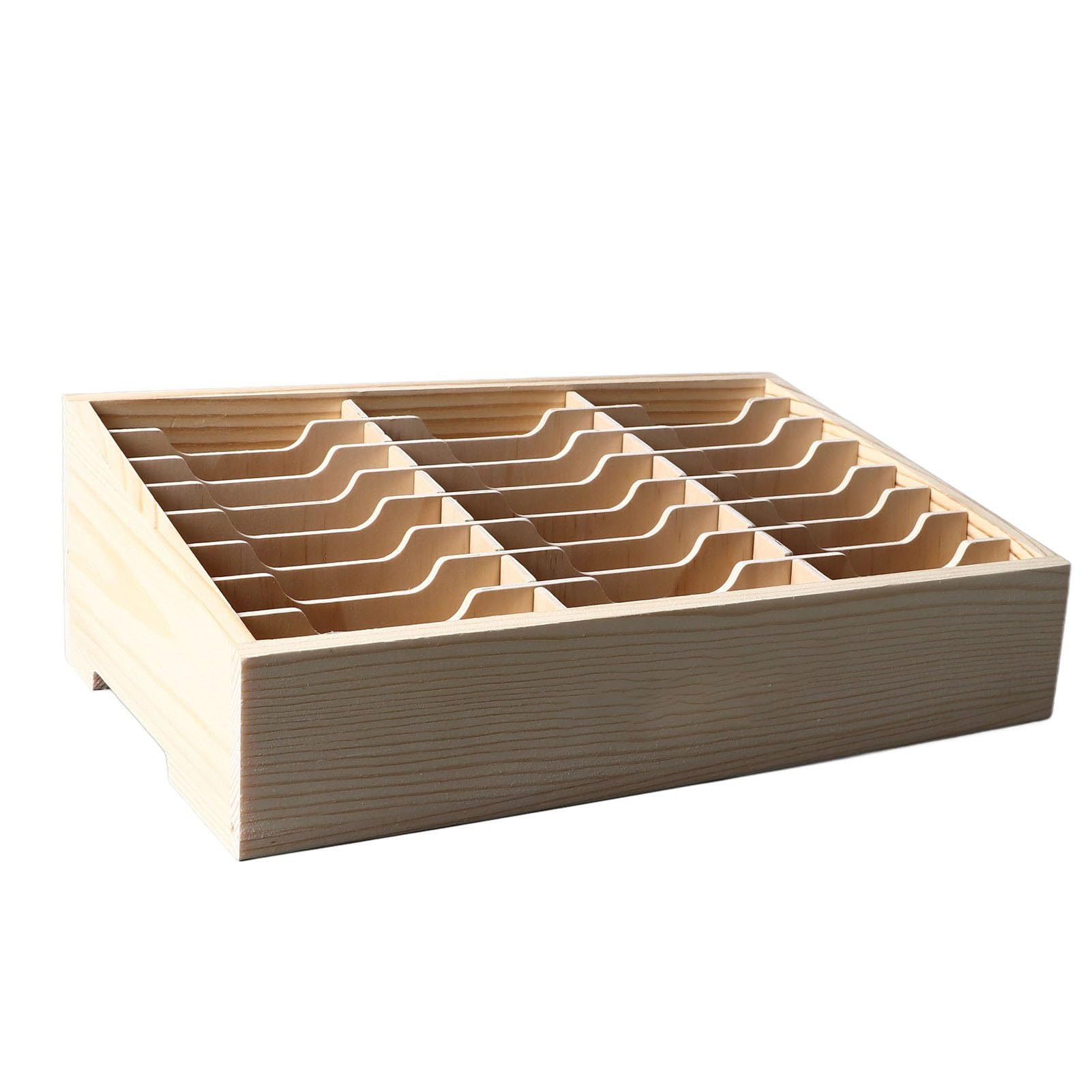 Organizzatore di scatole portaoggetti da scrivania in legno per riunioni multi rack per ufficio